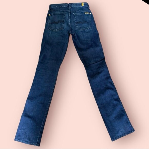 7 for all mankind Kimmie Mid Rise Stretch Straight-Leg Jeans size‎ 28 - Picture 4 of 5